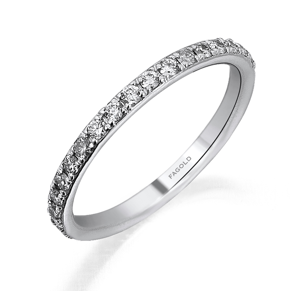 0.60 KARAT PIRLANTA TAMTUR YÜZÜK / FAGOLD