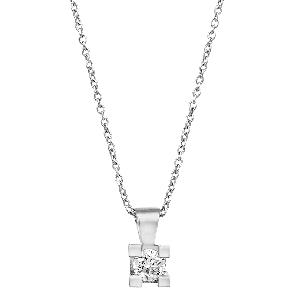 0.10 KARAT PIRLANTA TEKTAŞ KOLYE