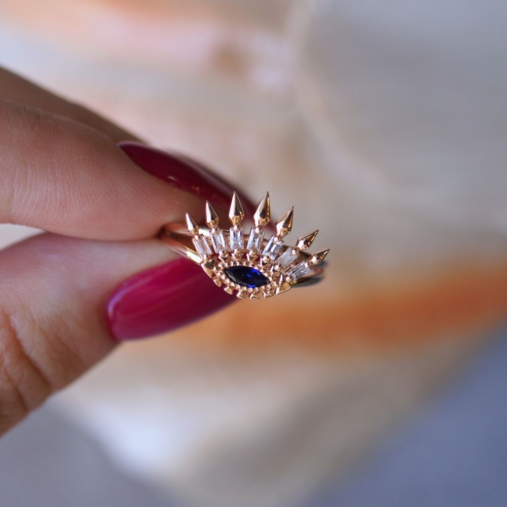 SAFİR-PIRLANTA YÜZÜK