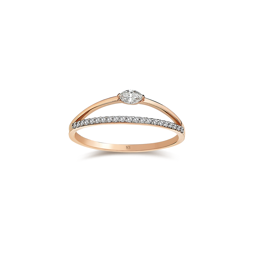 0.22 KARAT PIRLANTA YÜZÜK