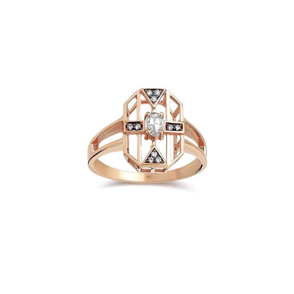 0.15 KARAT PIRLANTA-ELMAS YÜZÜK