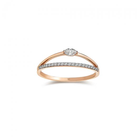 0.22 KARAT PIRLANTA YÜZÜK